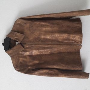 Chico's leather jacket size 8/10
